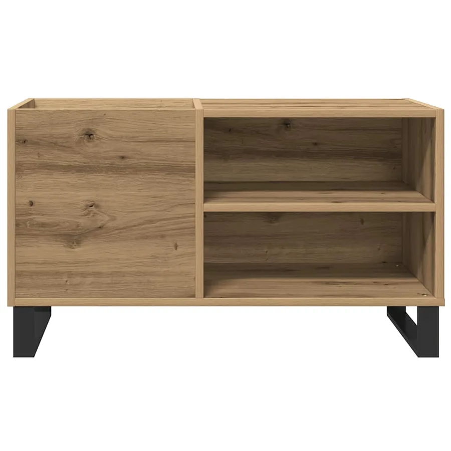 Armoire à disques chêne artisanal 84,5x38x48 cm bois ingénierie - 4