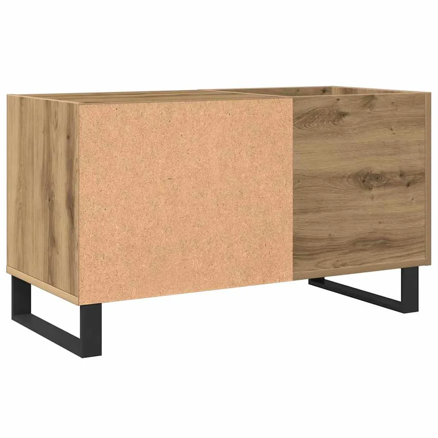 Armoire à disques chêne artisanal 84,5x38x48 cm bois ingénierie - 6