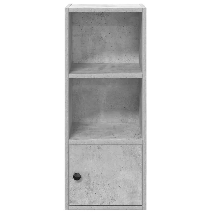 Bibliothèque gris béton 31x24x77 cm bois d'ingénierie - 5