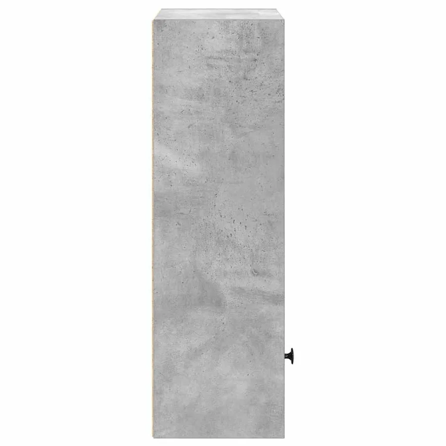 Bibliothèque gris béton 31x24x77 cm bois d'ingénierie - 6