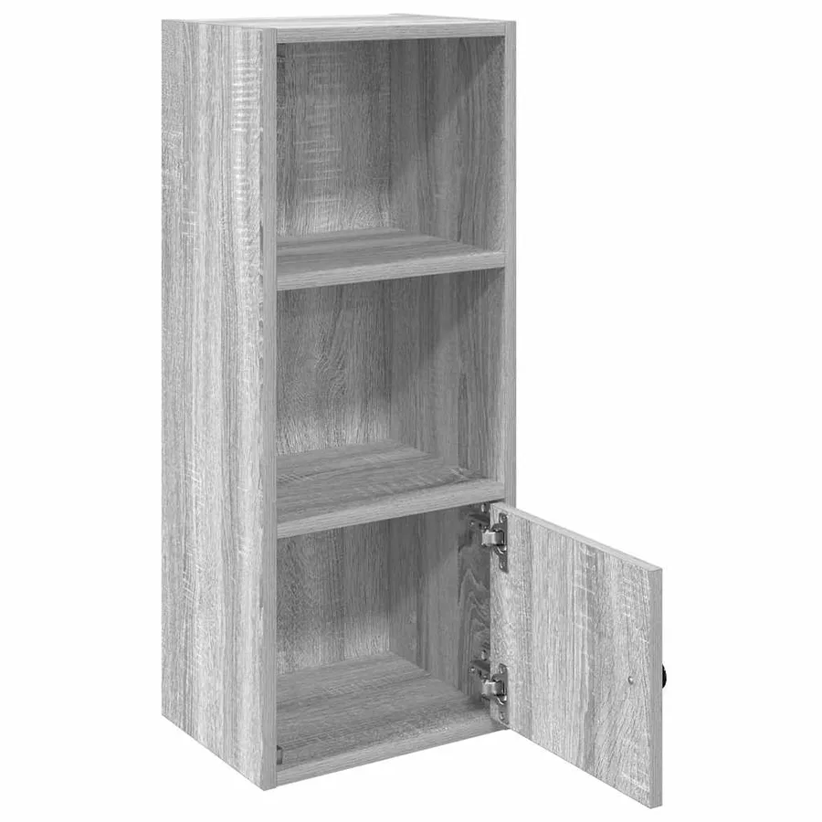 Bibliothèque sonoma gris 31x24x77 cm bois d'ingénierie - 4