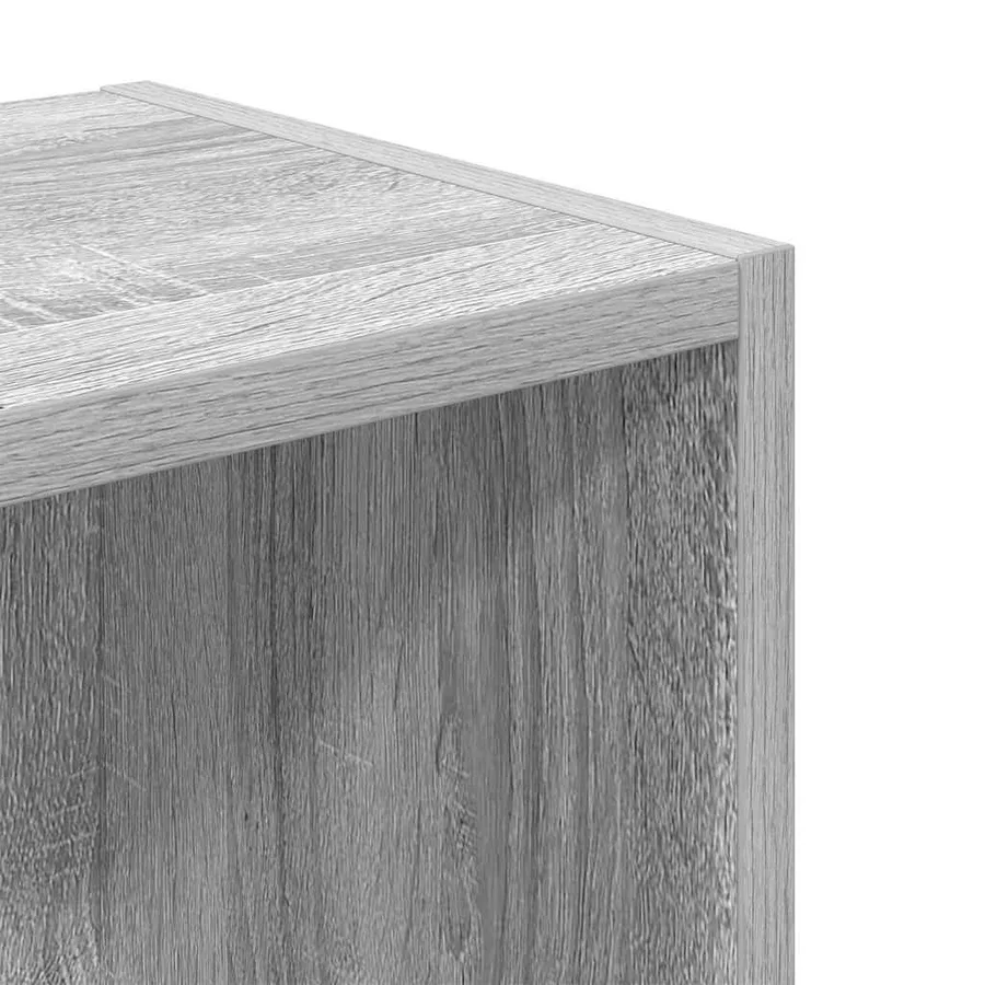Bibliothèque sonoma gris 31x24x77 cm bois d'ingénierie - 9