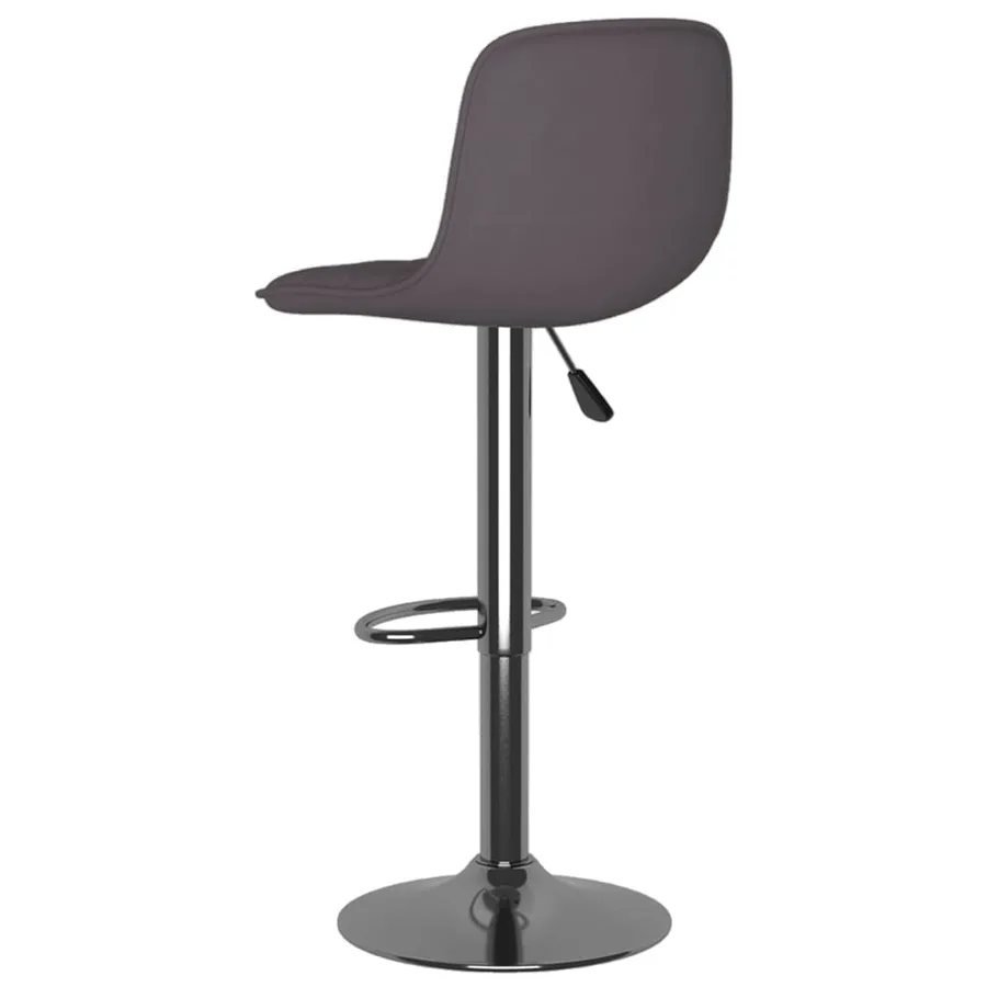 Tabourets de bar lot de 2 taupe tissu - 6