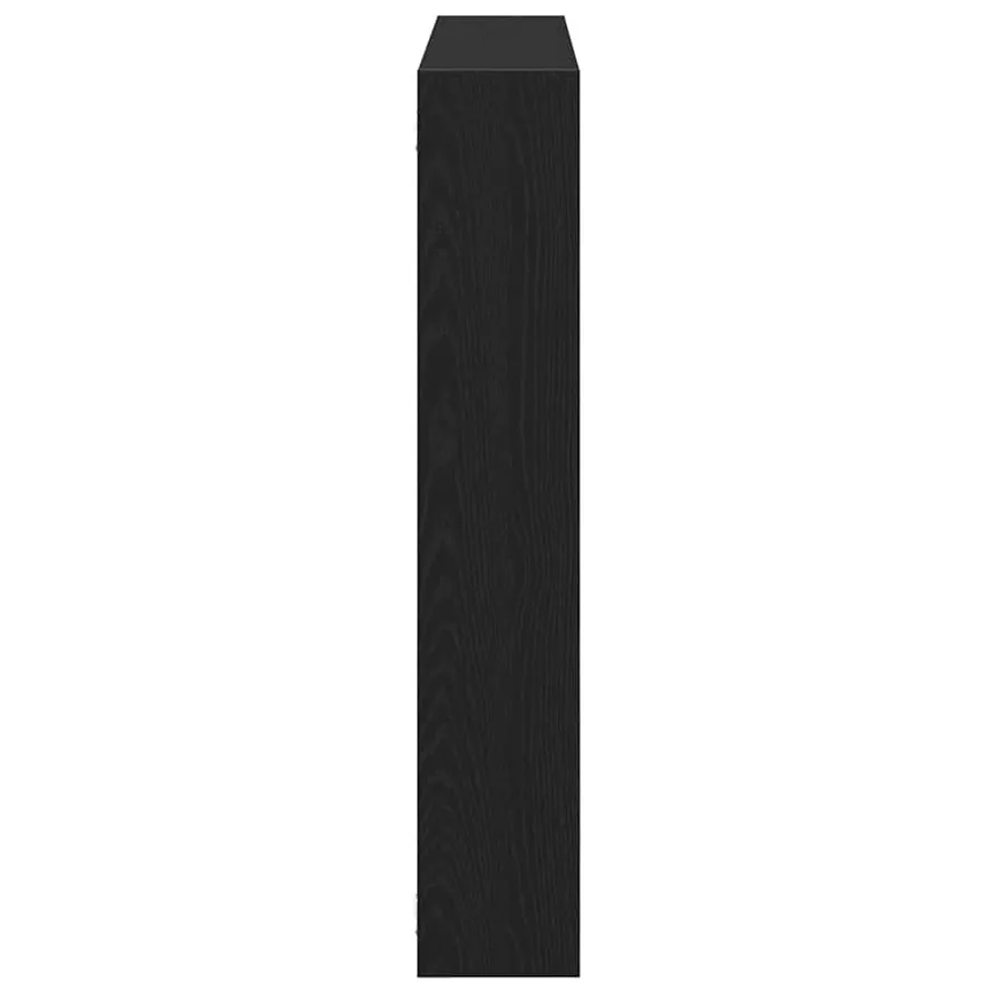 Étagère cube murale 7 compartiments noir bois d'ingénierie - 5