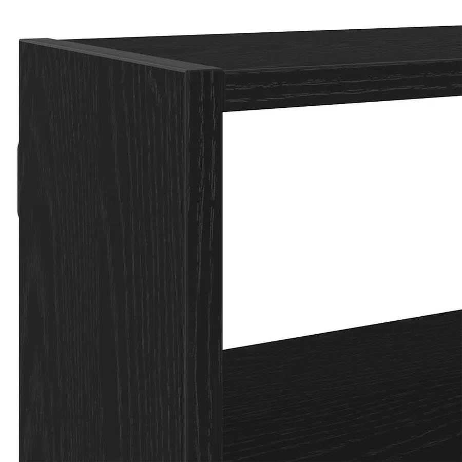 Étagère cube murale 7 compartiments noir bois d'ingénierie - 7