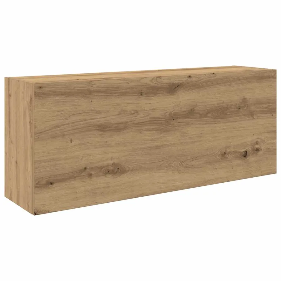 Armoire murale de bain chêne artisanal bois d'ingénierie - 2