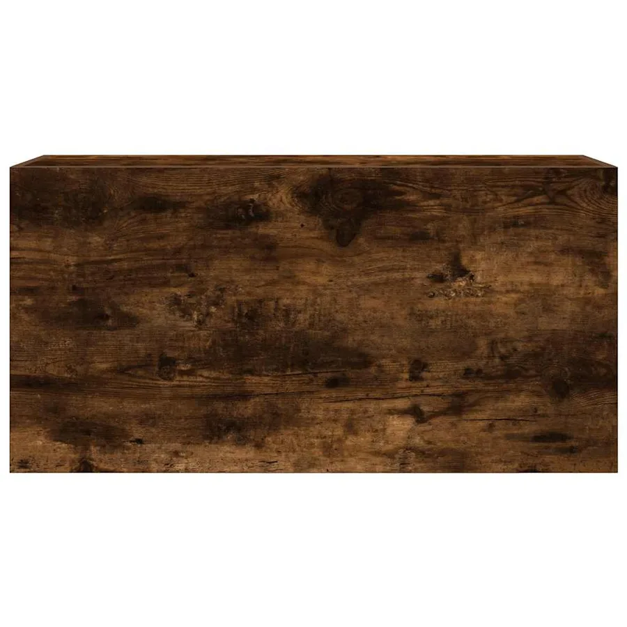 Armoire murale de bain chêne fumé 80x25x40 cm bois d'ingénierie - 5