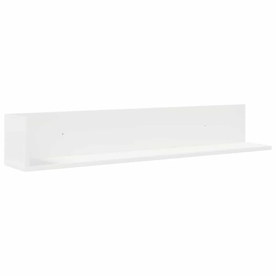 Étagères murales 2 pcs blanc 100x16,5x16,5 cm bois d'ingénierie - 5