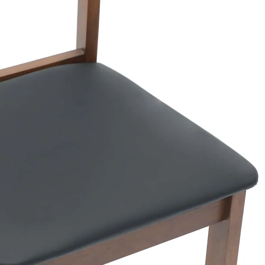 Chaises à manger coussins 2 pcs marron bois massif caoutchouc - 8