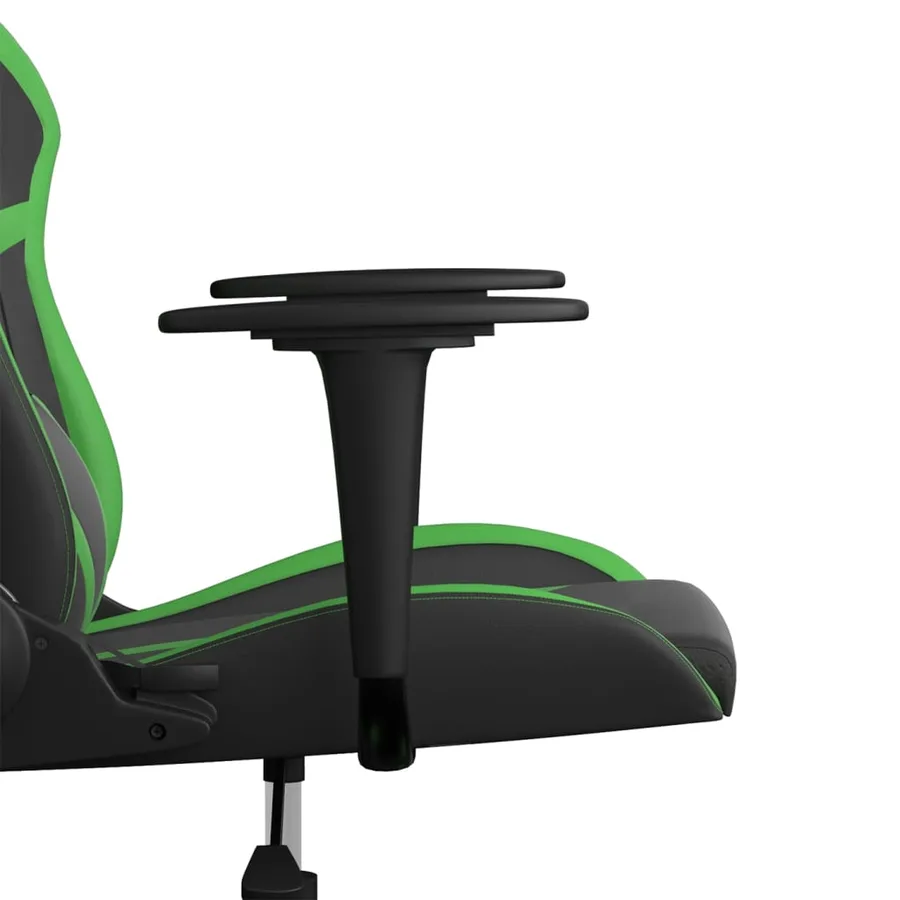 Chaise de jeu Noir et vert Similicuir - 10