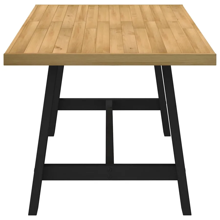 Table à manger NOAIN pieds en forme de A 160x90x75cm massif pin - 4
