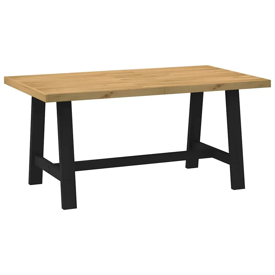Table à manger NOAIN pieds en forme de A 160x90x75cm massif pin - 5