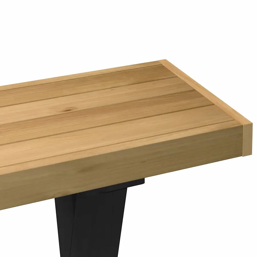 Table console NOAIN pieds en forme de X 120x30x75 cm massif pin - 6