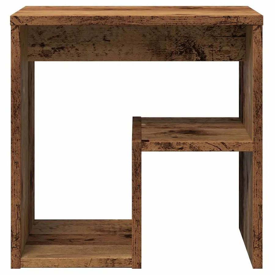 Table de chevet vieux bois 40x30x40 cm bois d'ingénierie - 5