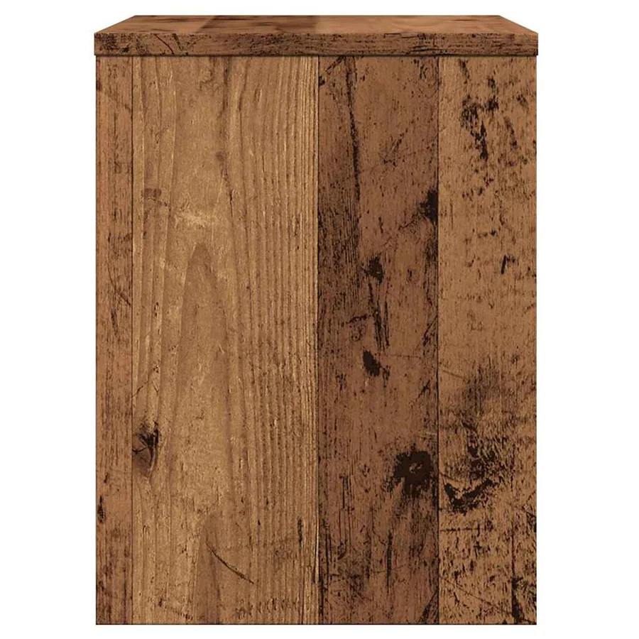 Table de chevet vieux bois 40x30x40 cm bois d'ingénierie - 7
