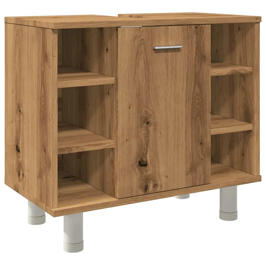 Armoire de salle de bain chêne artisanal 60x32x53,5 cm - 2
