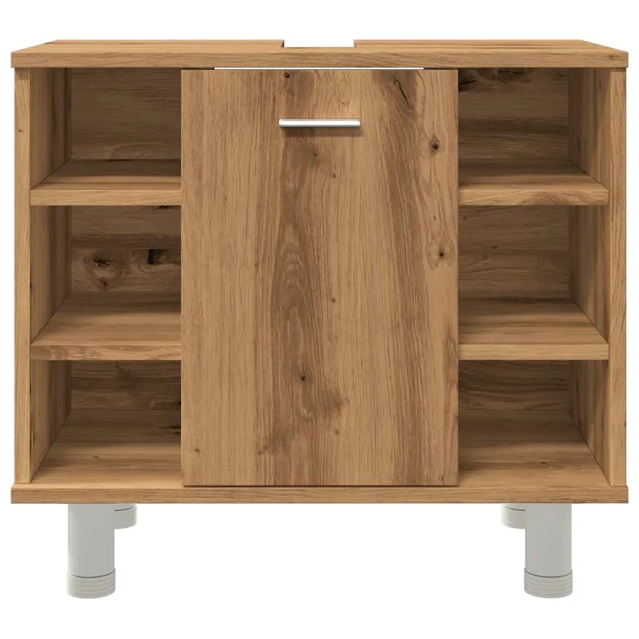 Armoire de salle de bain chêne artisanal 60x32x53,5 cm - 5