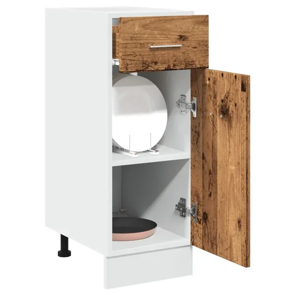 Armoire à tiroirs "Lyon" Bois ancien 30 x 46 x 81,5 cm Bois d'ingénierie