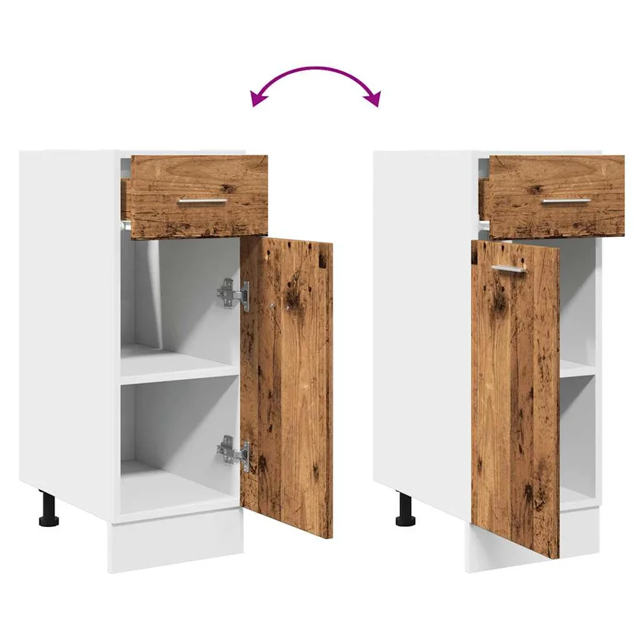 Armoire à tiroirs "Lyon" Bois ancien 30 x 46 x 81,5 cm Bois d'ingénierie - 7