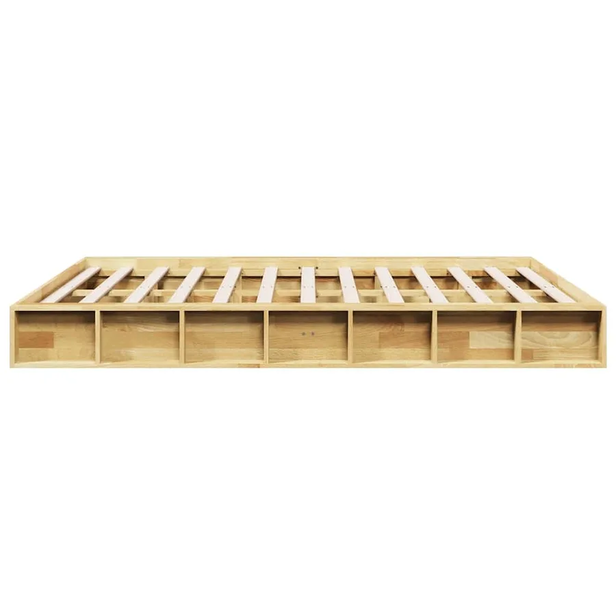 Cadre de lit sans matelas 160x200 cm bois massif de chêne - 7