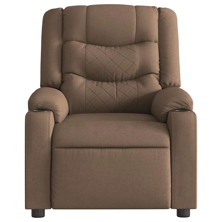 Fauteuil inclinable Marron Tissu - 3