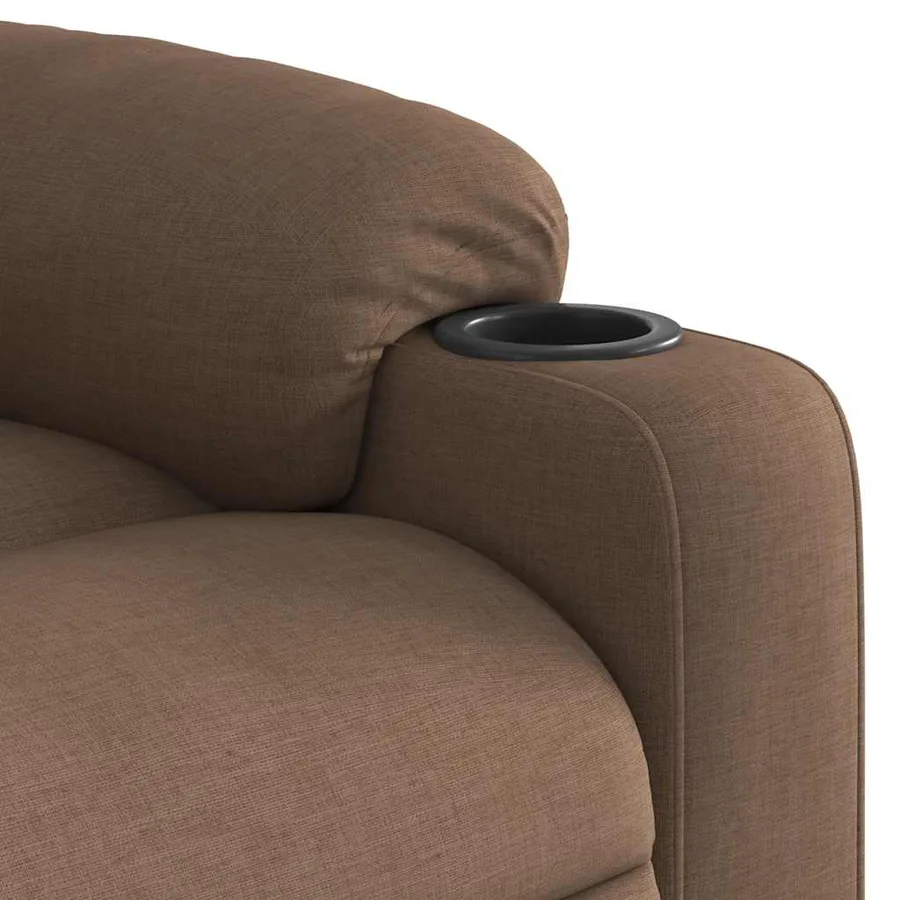 Fauteuil inclinable Marron Tissu - 8