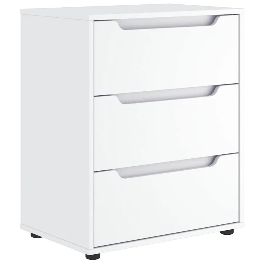 Buffet VISNES blanc 60x40x73 cm bois d'ingénierie - 2