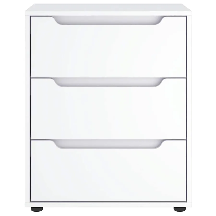 Buffet VISNES blanc 60x40x73 cm bois d'ingénierie - 5