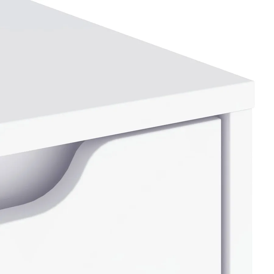 Buffet VISNES blanc 60x40x73 cm bois d'ingénierie - 9