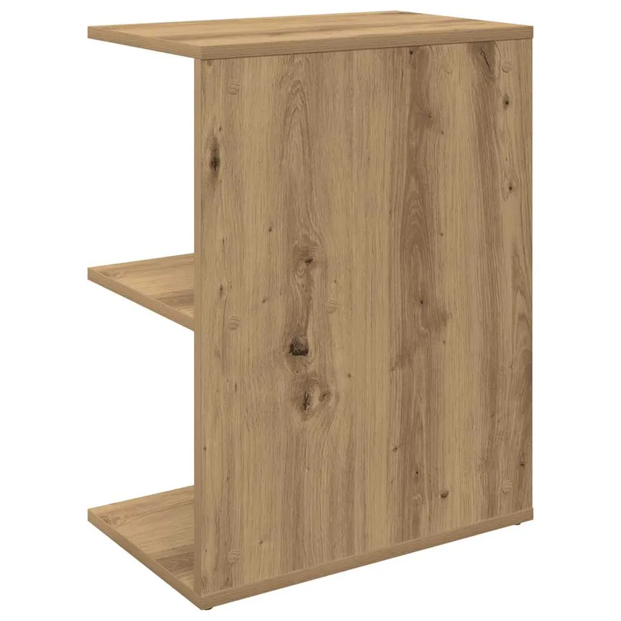 Tables de chevet 2 pcs chêne artisanal bois d'ingénierie - 7