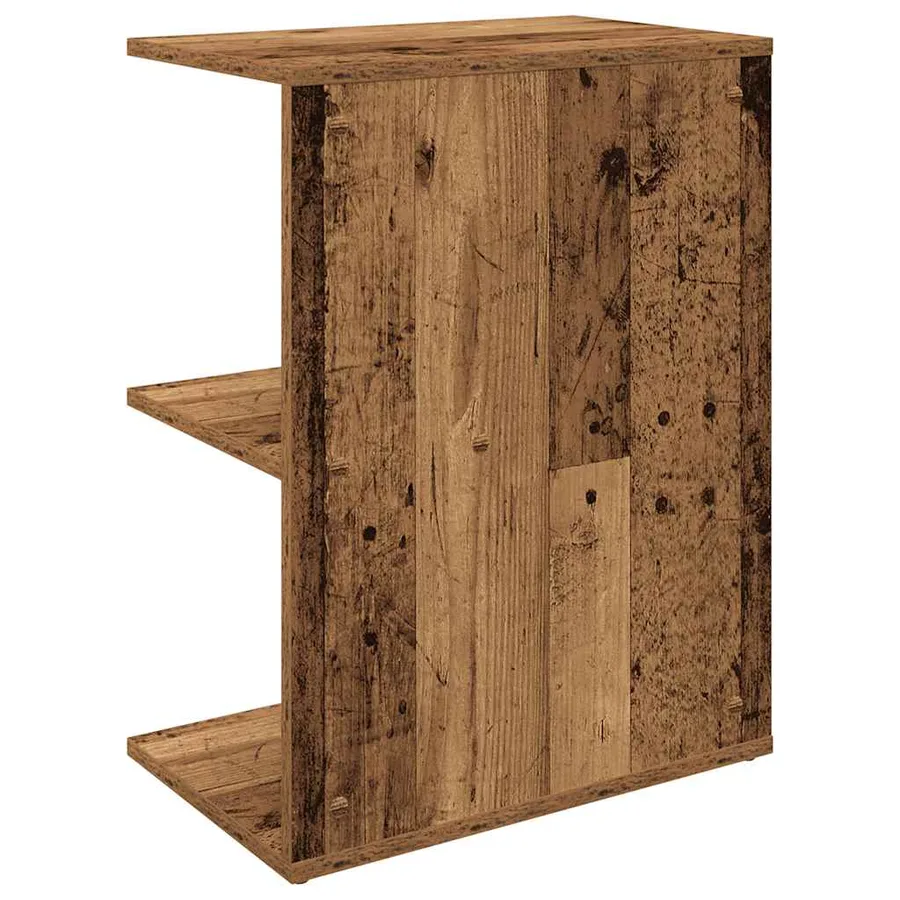 Tables de chevet 2 pcs vieux bois 46,5x29x61 cm bois ingénierie - 7
