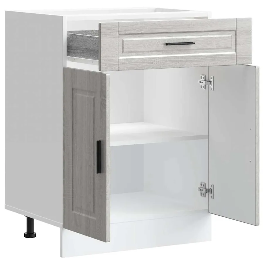 Armoire de cuisine Porto sonoma gris bois d'ingénierie - 5