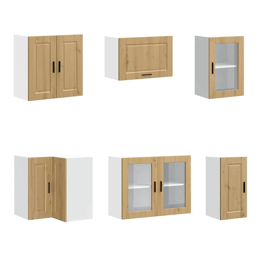 Ensemble d'armoires de cuisine 11 pcs Porto bois d'ingénierie - 5