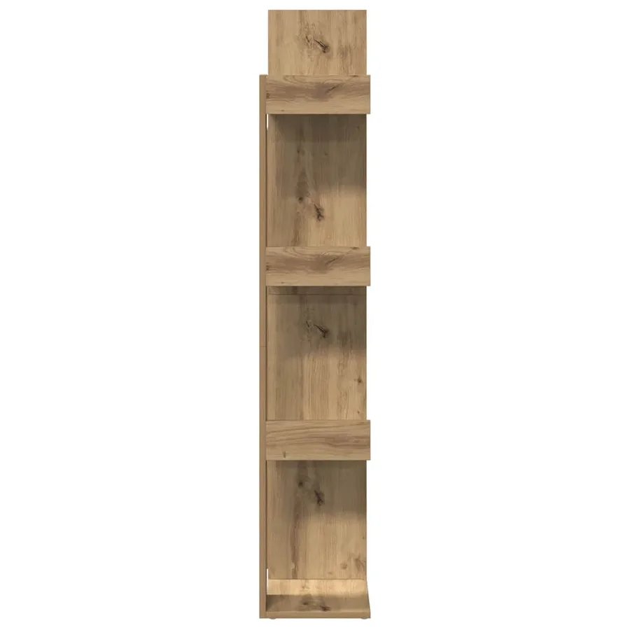 Bibliothèque chêne artisanal 48x25,5x140 cm bois d'ingénierie - 6