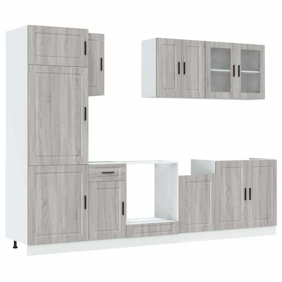 Ensemble d'armoires de cuisine 8 pcs Kalmar bois d'ingénierie - 2