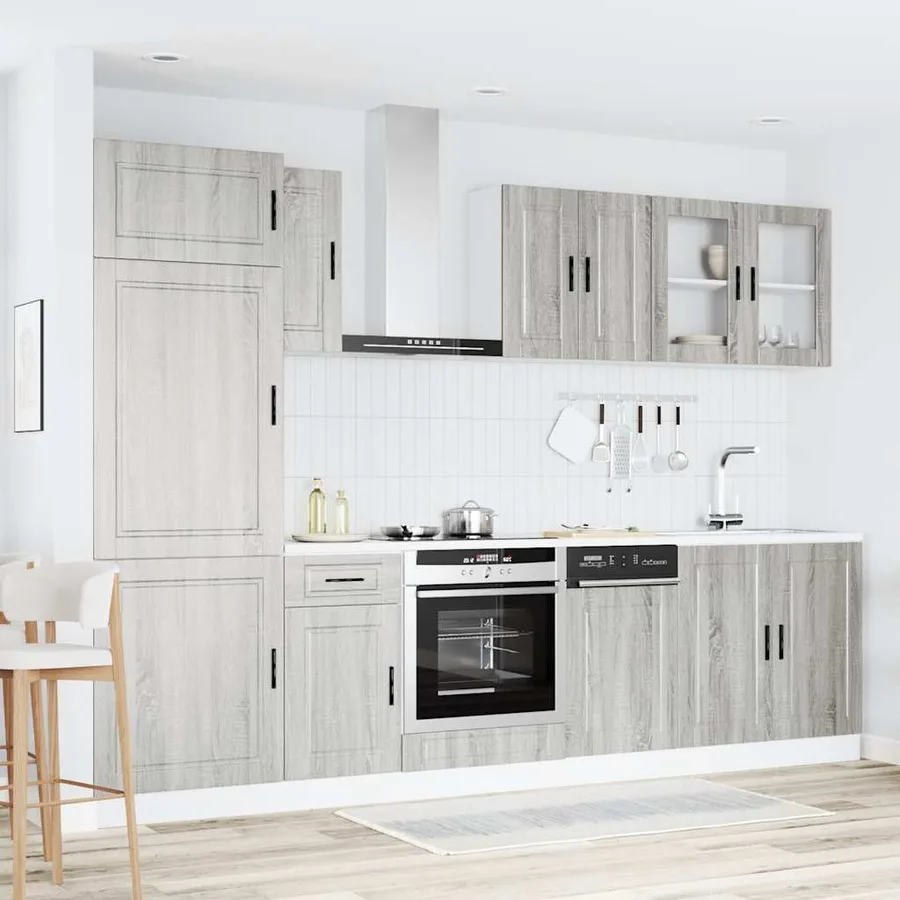Ensemble d'armoires de cuisine 8 pcs Kalmar bois d'ingénierie - 3