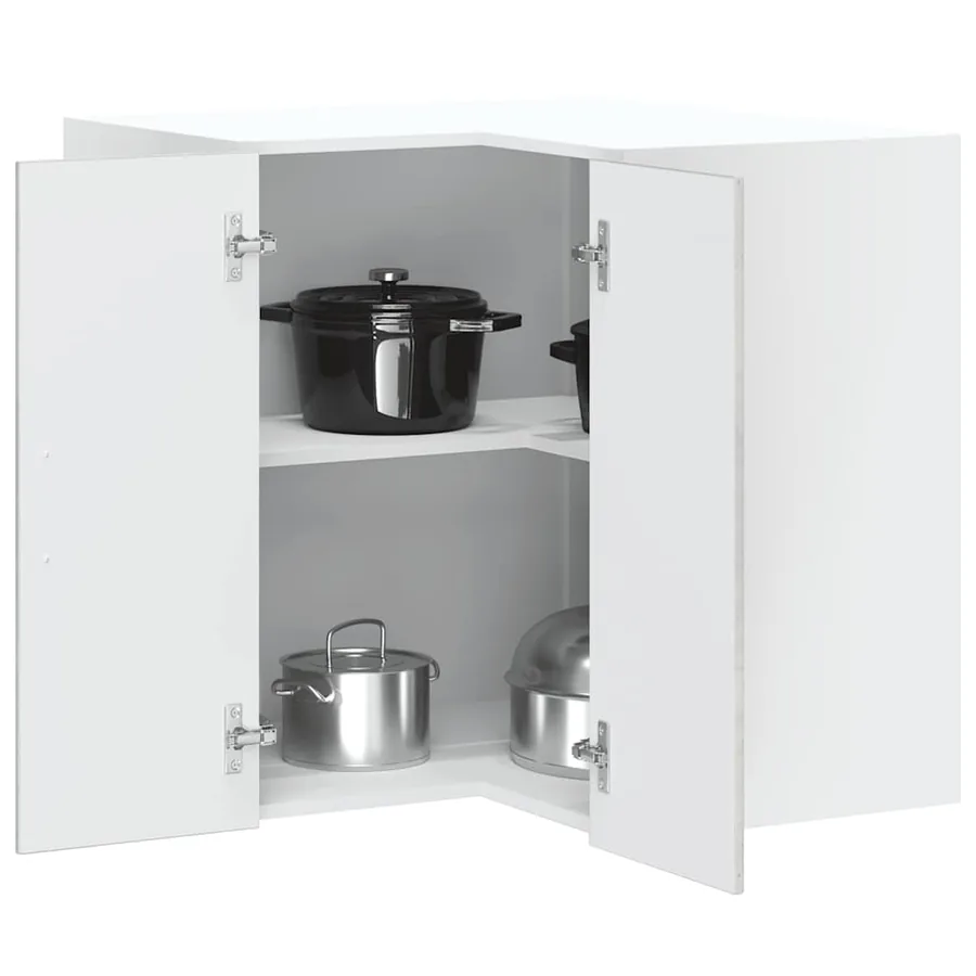 Armoire murale d'angle de cuisine Kalmar gris béton
