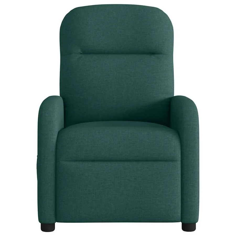 Fauteuil inclinable Vert foncé Tissu - 3