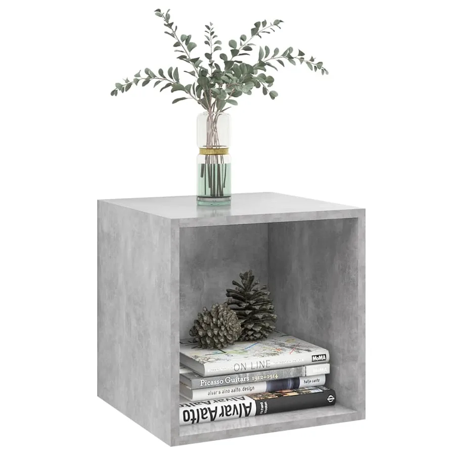 Armoire murale Gris béton 37x37x37 cm Bois d’ingénierie - 3