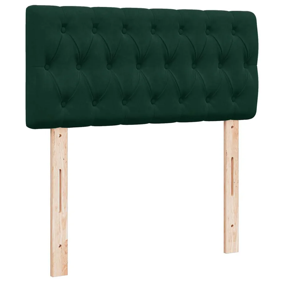 Cadre de lit ottoman avec matelas vert foncé 200x200 cm velours - 10