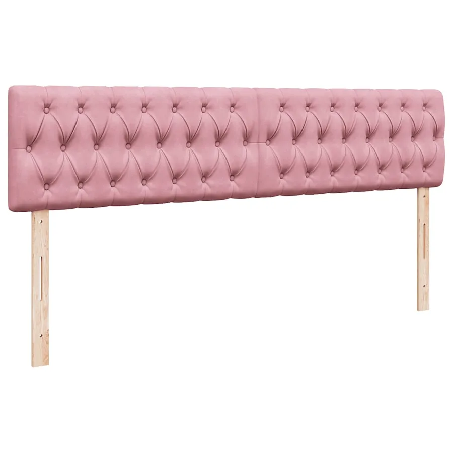 Cadre de lit ottoman avec matelas rose 180x200 cm velours - 9