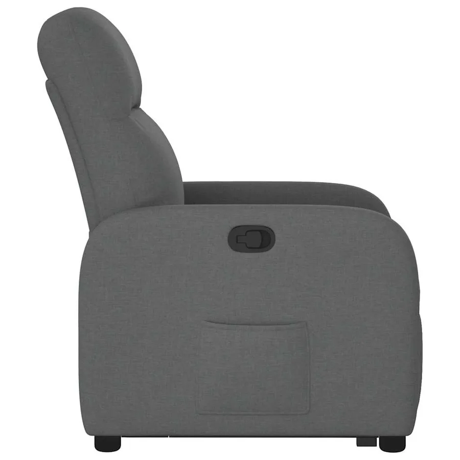 Fauteuil inclinable Gris foncé Tissu - 6