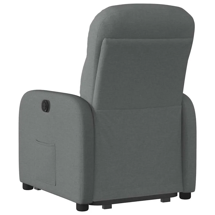 Fauteuil inclinable Gris foncé Tissu - 7