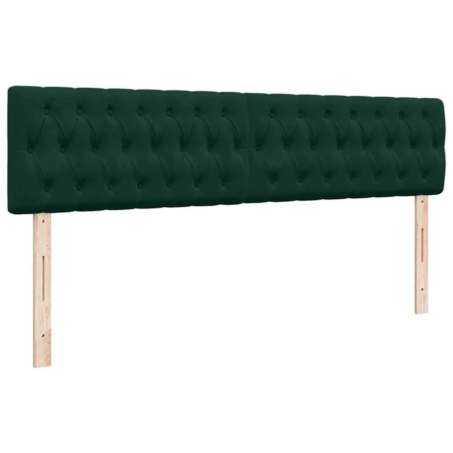 Cadre de lit ottoman avec matelas vert foncé 180x200cm velours - 9