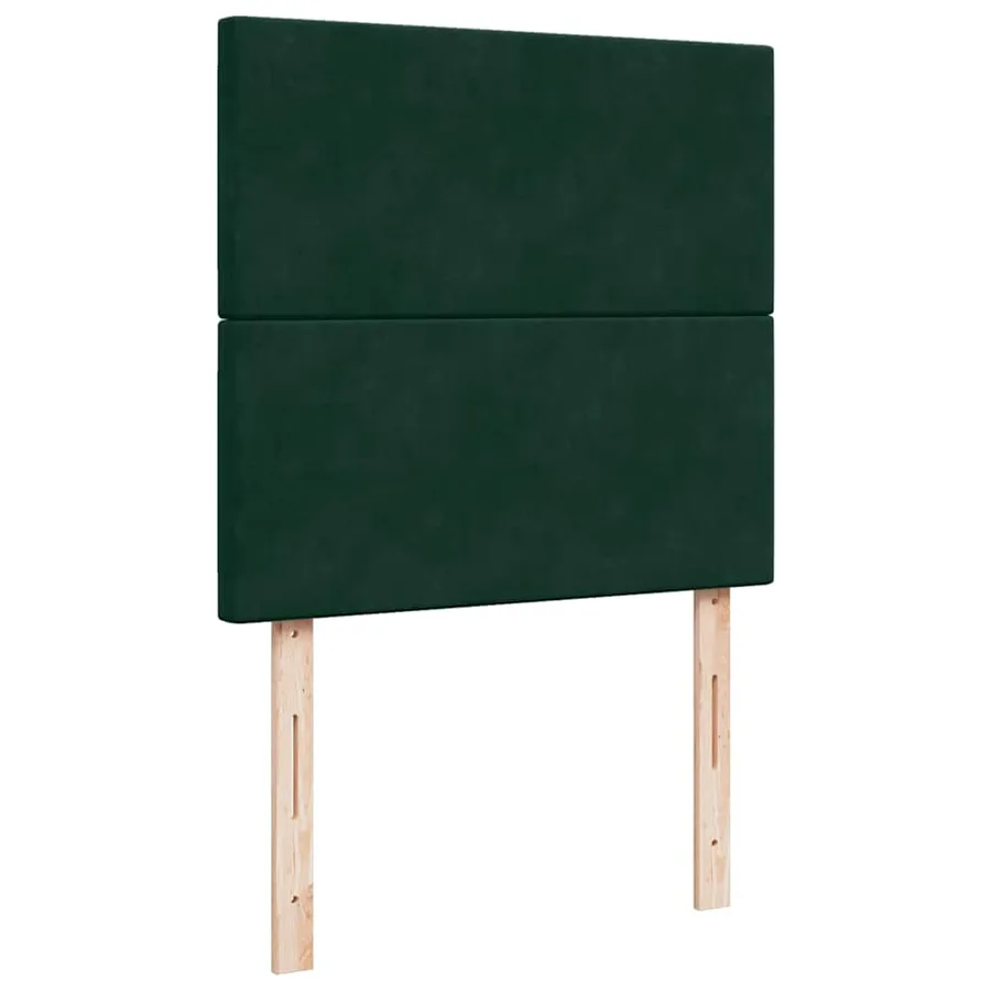 Cadre de lit ottoman avec matelas vert foncé 180x200cm velours - 12
