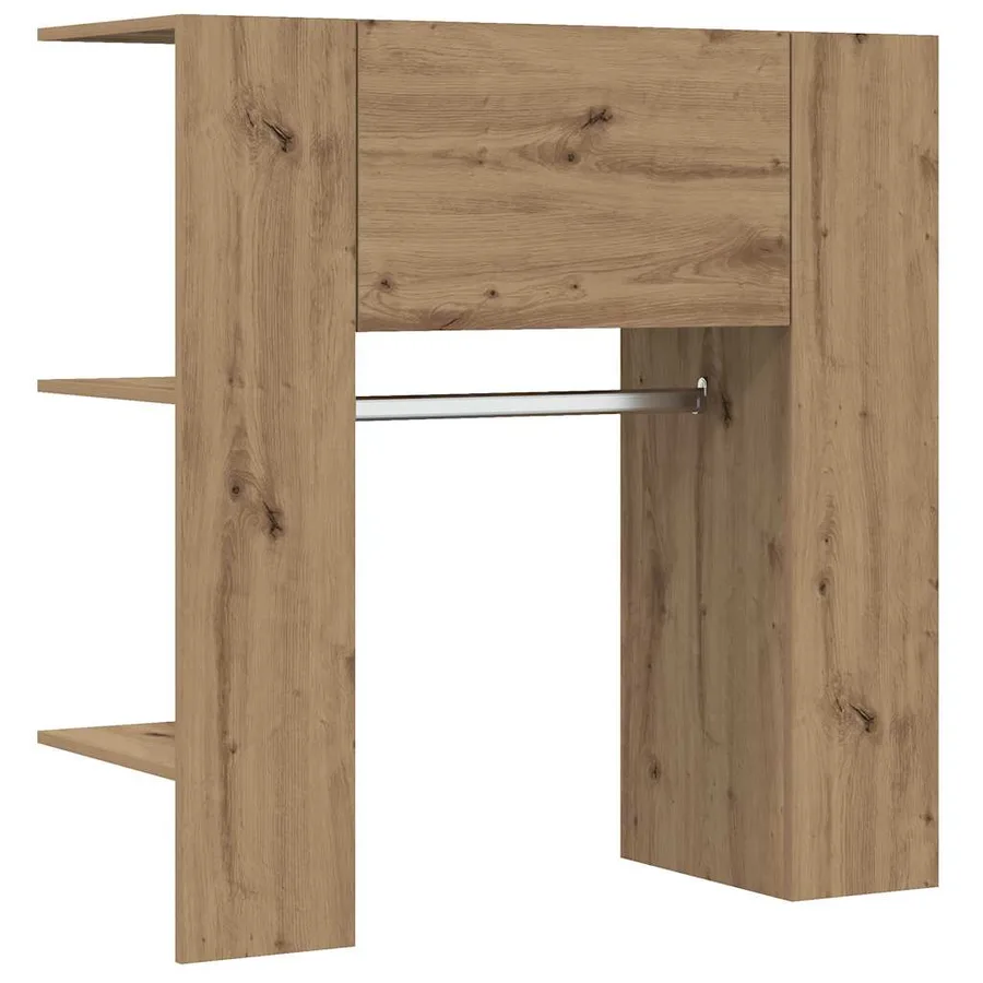 Armoire de couloir chêne artisanal 97,5x37x99cm bois ingénierie - 2