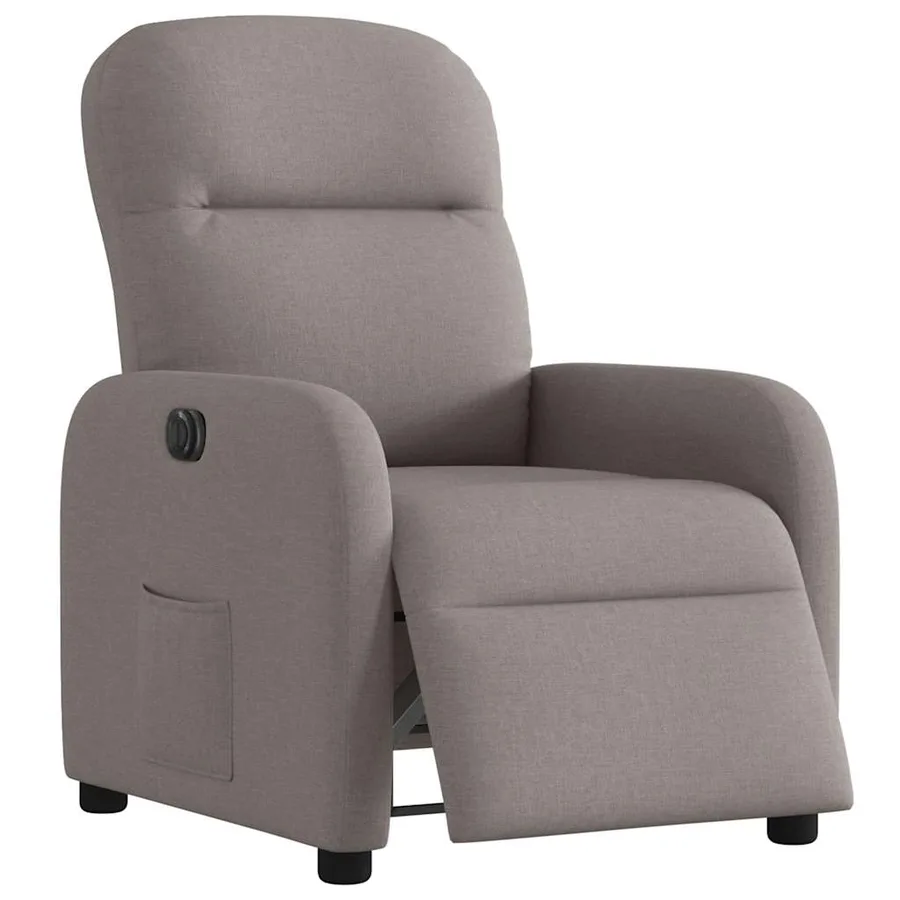 Fauteuil inclinable électrique Taupe Tissu - 3