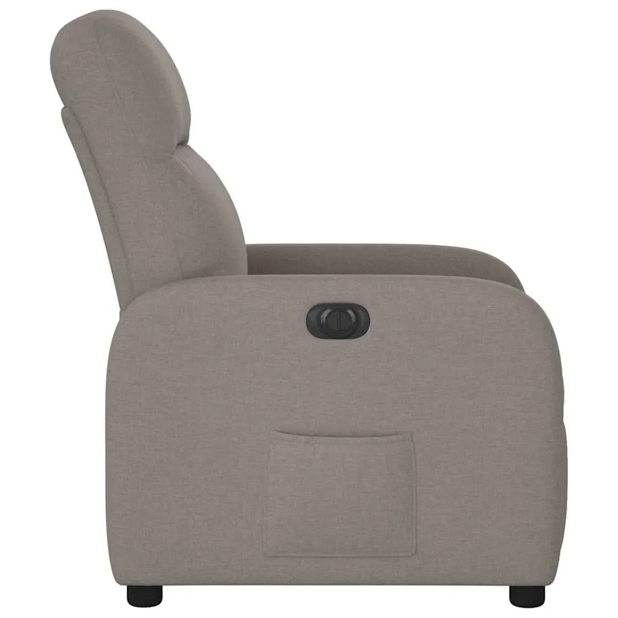 Fauteuil inclinable électrique Taupe Tissu - 6
