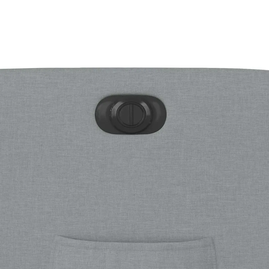 Fauteuil inclinable électrique gris clair tissu - 13