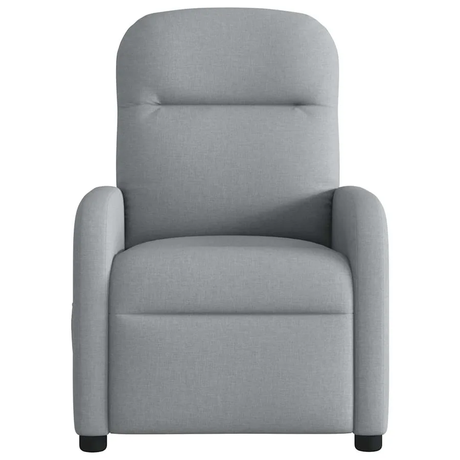 Fauteuil inclinable électrique Gris clair Tissu - 5